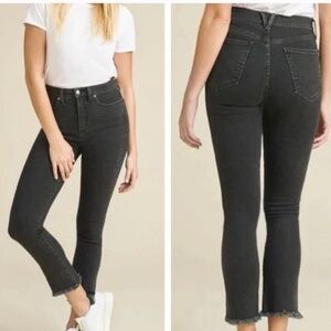 Veronica Beard Carly Kick Flare High Rise Jeans Salt & Pepper 26/2